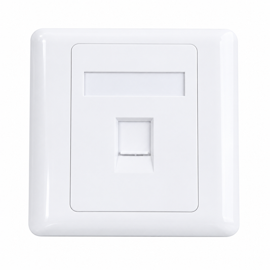 Taradhin Keystone Jack Wall Plate — Flush Mount (1/2/4 Port)