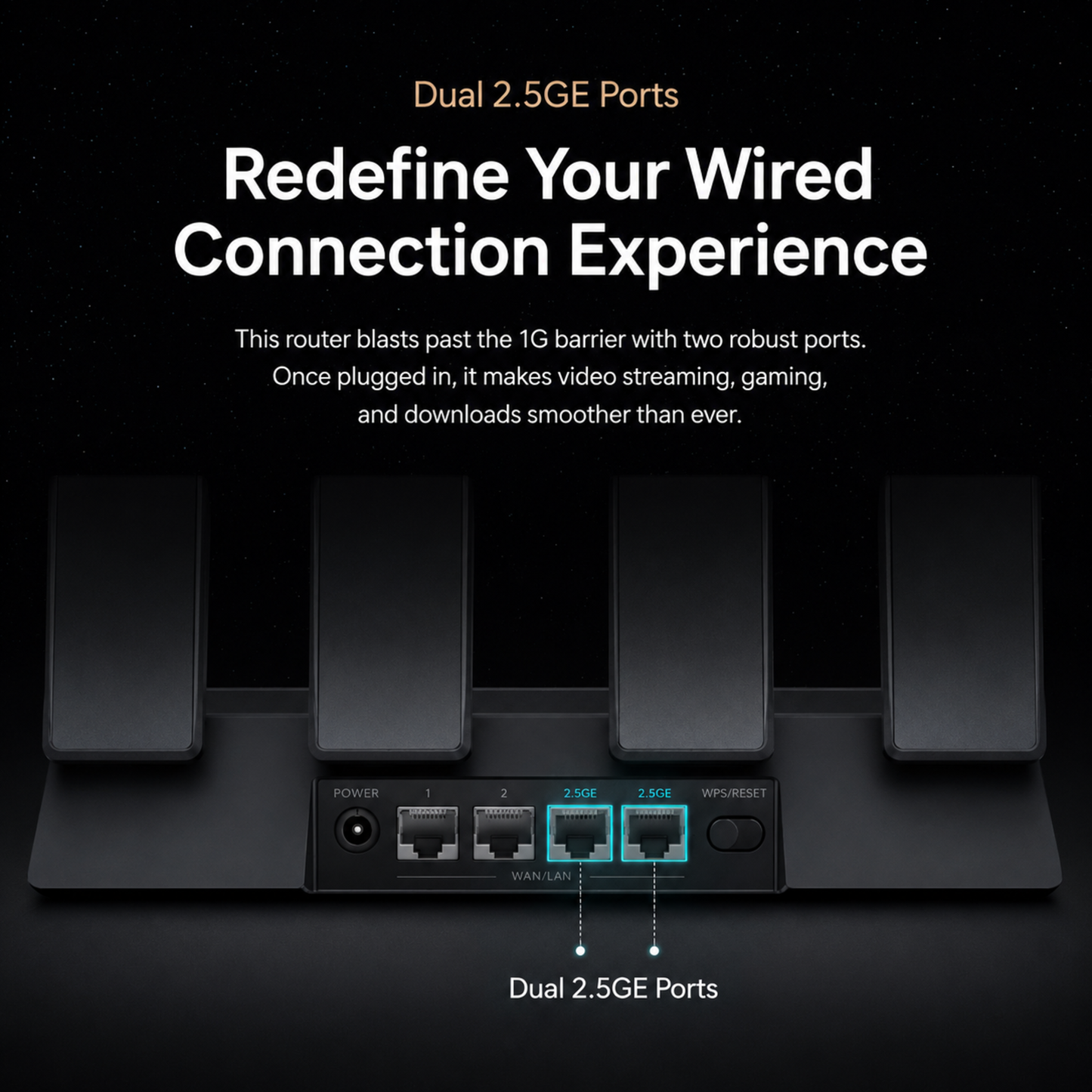 Huawei WiFi BE3 Pro BE3600 Wi-Fi 7 2.5G Router Black