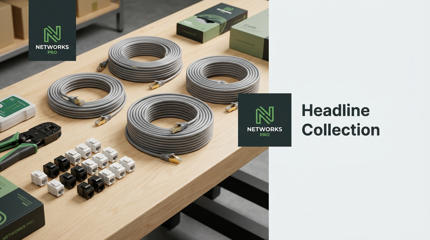 Cables and accessories, Cat6 cables, RJ45 connectors and keystone jacks