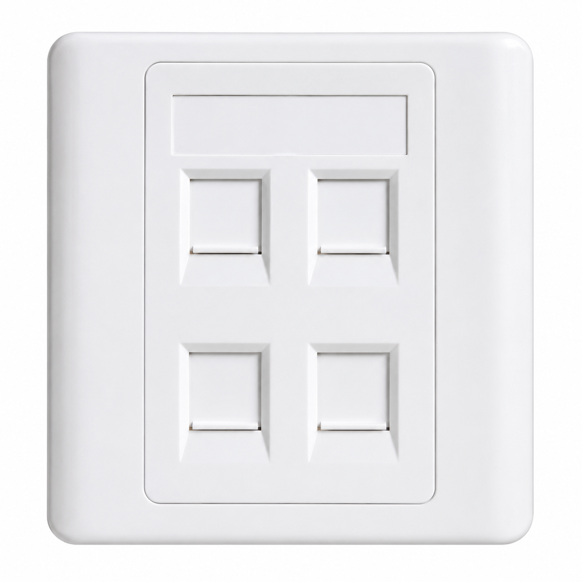 Taradhin Keystone Jack Wall Plate | Flush Mount (1/2/4 Port)