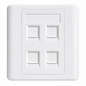 Taradhin Keystone Jack Wall Plate | Flush Mount (1/2/4 Port)