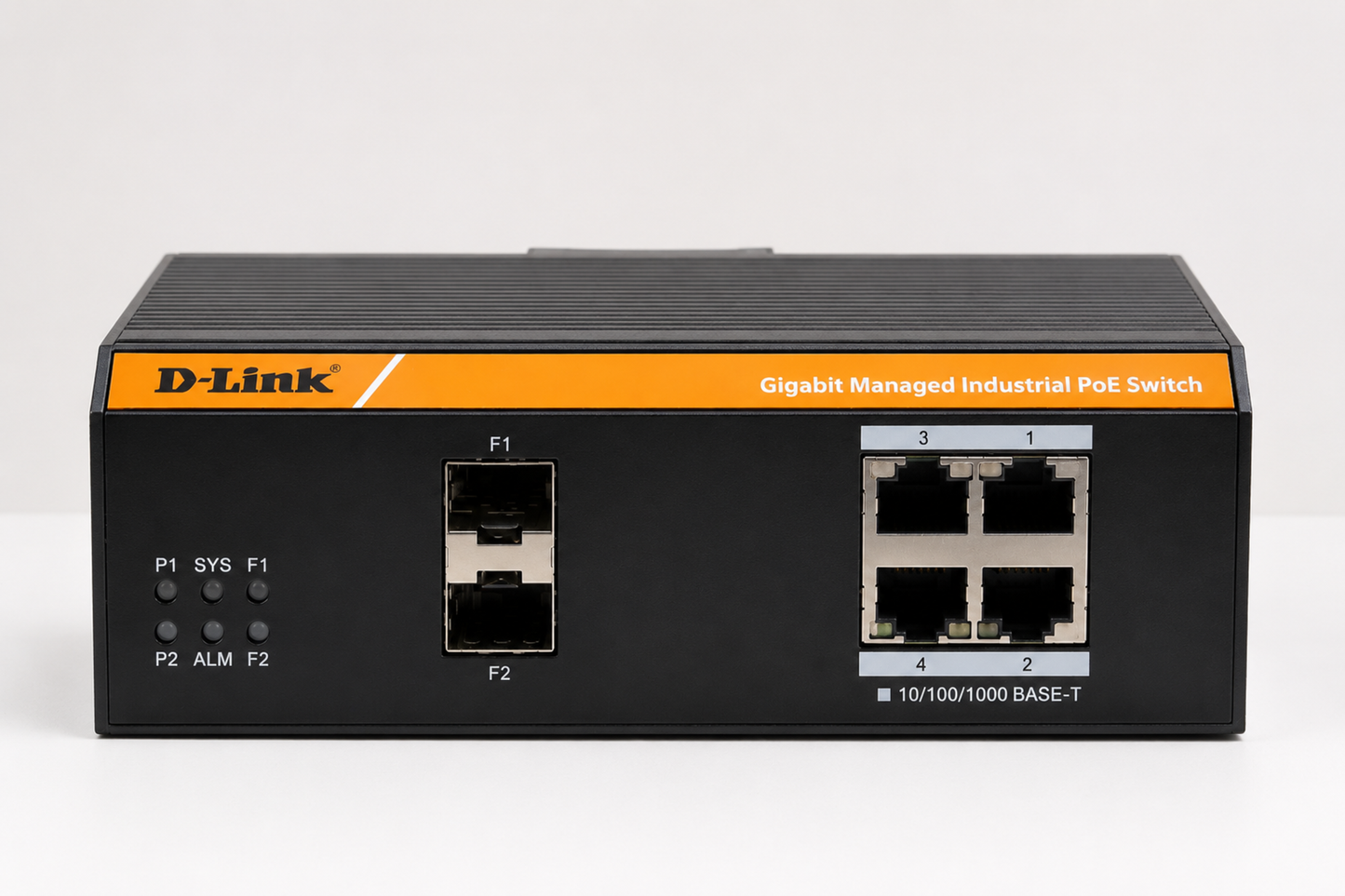 D-Link Industrial Managed PoE Switch 4-Port Gigabit 2 SFP Uplink DGS-F3004P-2S