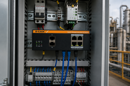 D-Link Industrial Managed PoE Switch 4-Port Gigabit 2 SFP Uplink DGS-F3004P-2S