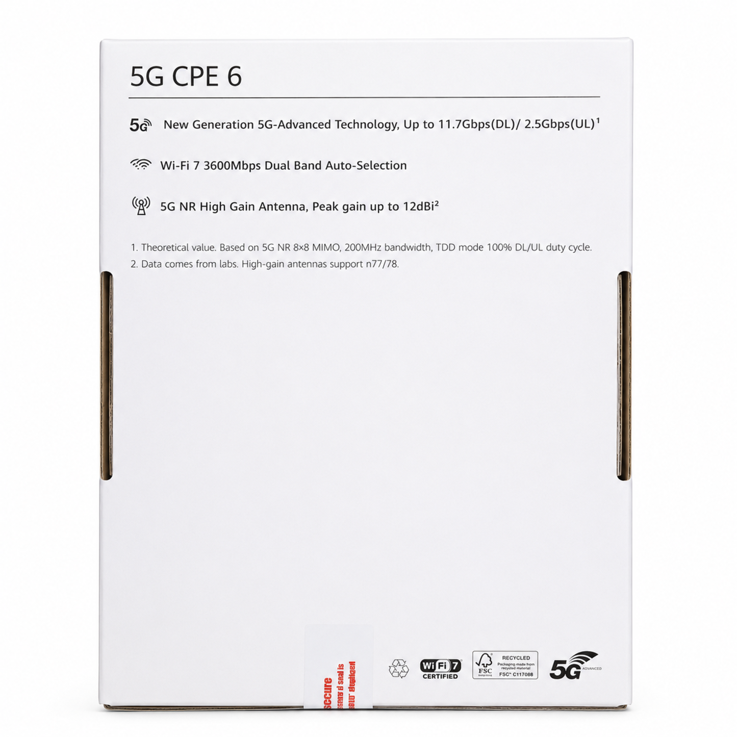 Huawei 5G CPE 6 BE3600 Wi-Fi 7 Router H165-383