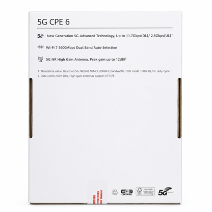 Huawei 5G CPE 6 BE3600 Wi-Fi 7 Router H165-383