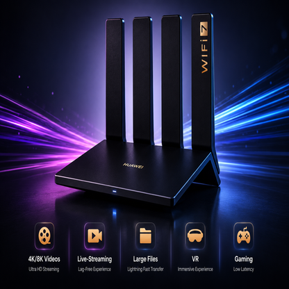 Huawei WiFi BE3 Pro BE3600 Wi-Fi 7 2.5G Router Black
