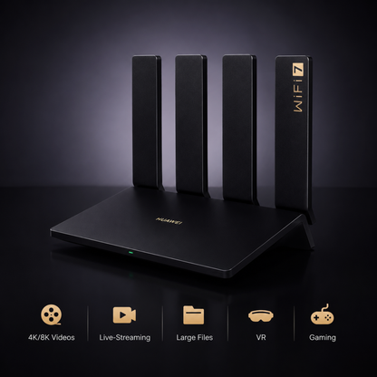 Huawei WiFi BE3 Pro BE3600 Wi-Fi 7 2.5G Router Black