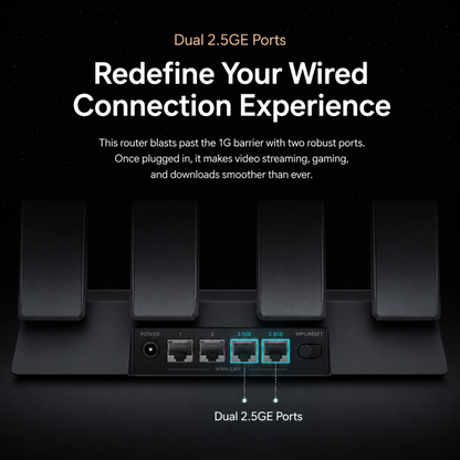 Huawei WiFi BE3 Pro BE3600 Wi-Fi 7 2.5G Router Black