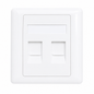 Taradhin Keystone Jack Wall Plate | Flush Mount (1/2/4 Port)