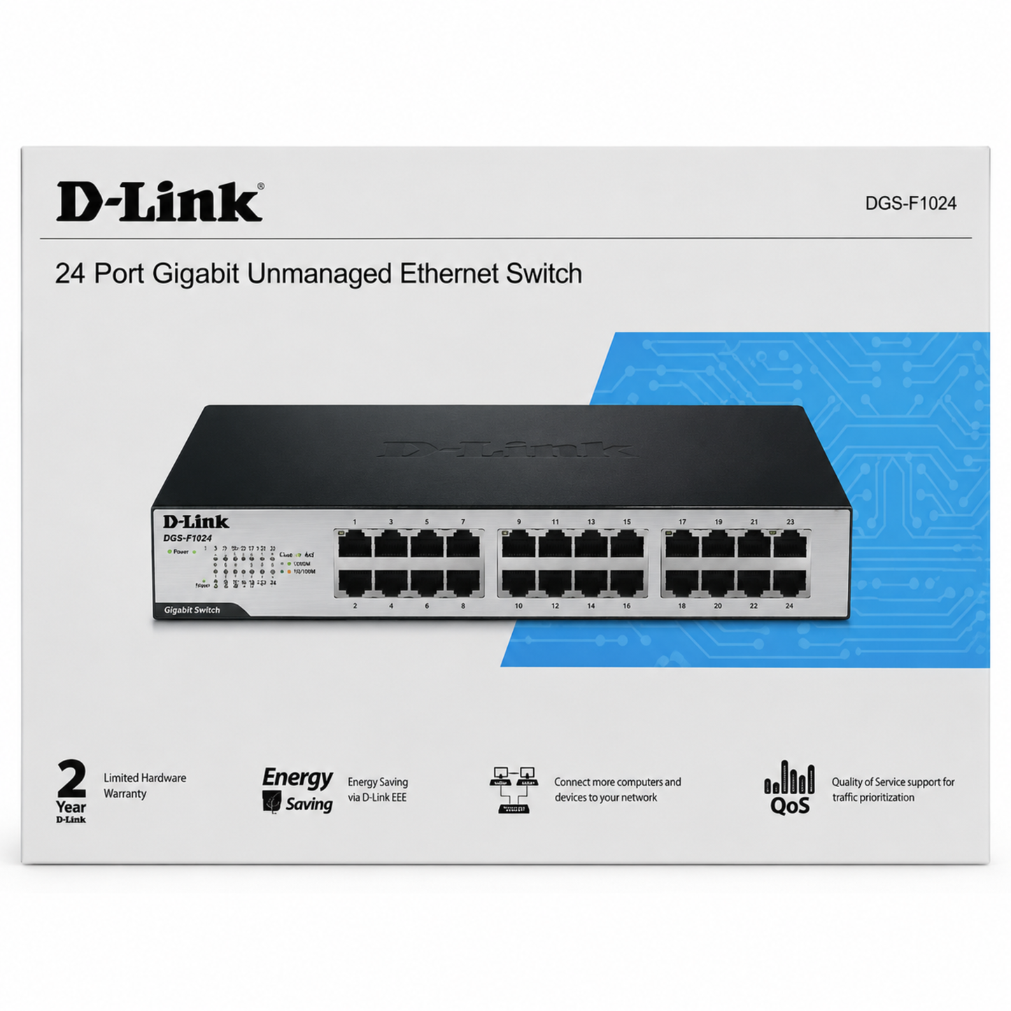 D-Link DGS-F1024 24-Port Gigabit Unmanaged Switch