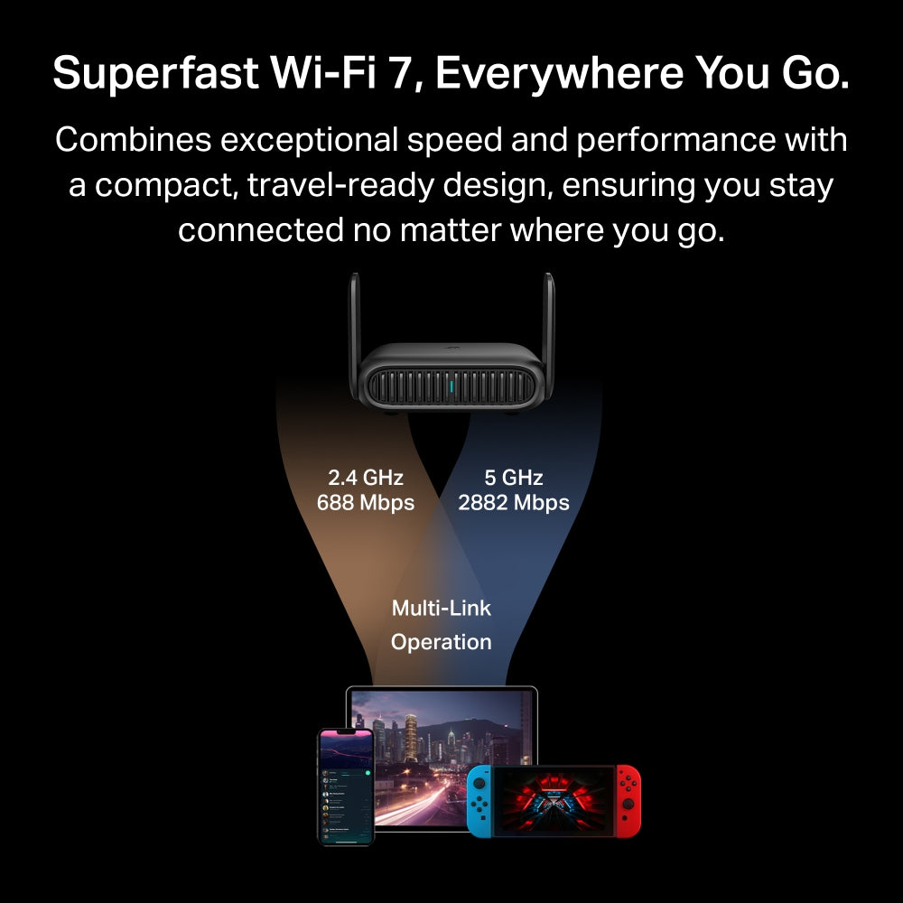 TP-Link TL-WR3602BE BE3600 Wi-Fi 7 Travel Router