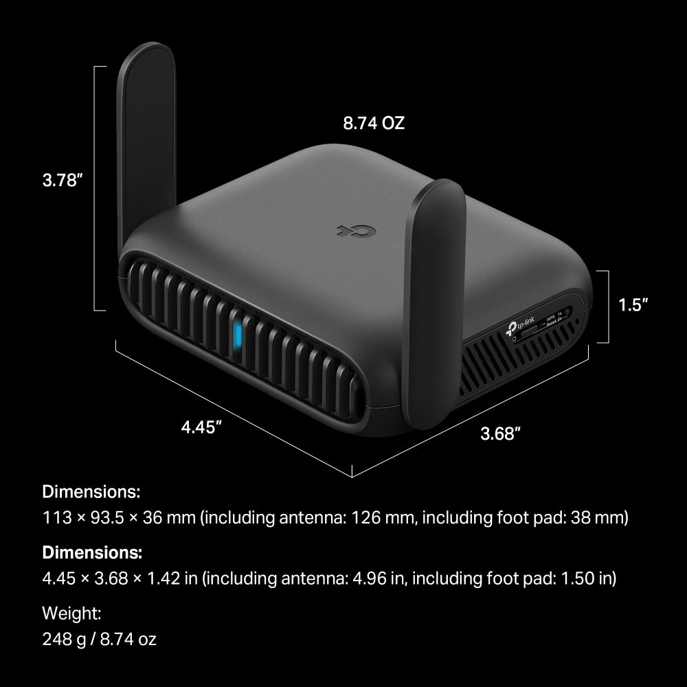 TP-Link TL-WR3602BE BE3600 Wi-Fi 7 Travel Router