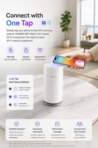 Huawei WiFi Mesh 3 AX3000 Router Dual Band 3000Mbps (3-Pack) WS8100