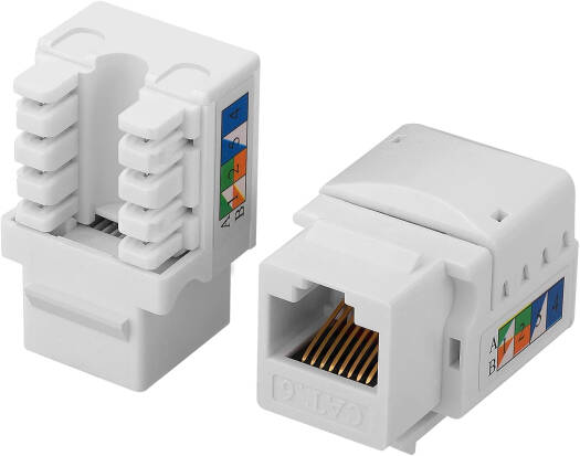 Taradhin CAT6 UTP RJ45 Keystone Jack | 250MHz, Gold-Plated