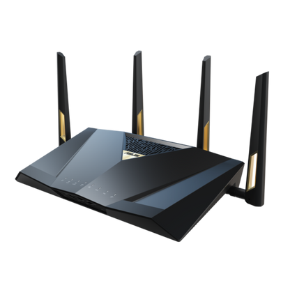 ASUS RT-BE88U Dual-band WiFi 7 AiMesh Extendable Performance Router, 4K-QAM, MLO, Dual 10G ports, SFP+, Four 2.5G ports, Four 1G ports, 34G WAN/LAN capacity